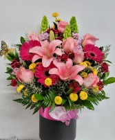 Wonderful pinks arrangemen Any occasion 