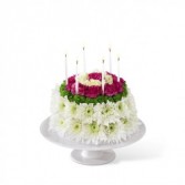 Wonderful Wishes Floral Cake FTD Arrangement