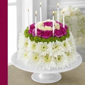 Wonderful Wishes Floral Cake Happy Birthday In Brentwood Bay Bc