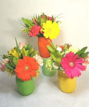 Wonderful You Ball Jar Arrangement in White Oak, PA | Breitinger's Flowers & Gifts Wonderful You Ball Jar Arrangement in White Oak, PA | Breitinger's Flowers & Gifts