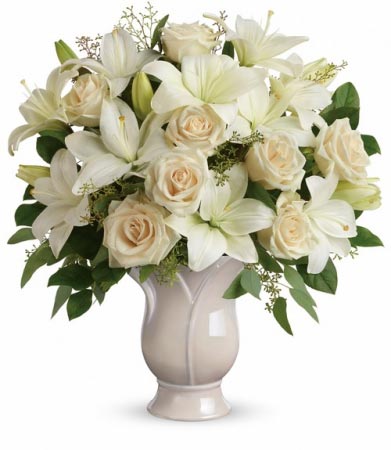 Wondrous Life Bouquet White Lilies Arrangement
