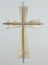 Wood and Metal Cross 