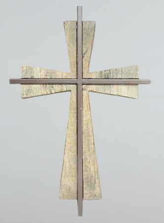 Wood and Metal Cross  in Yankton, SD | Pied Piper Flowers & Gifts