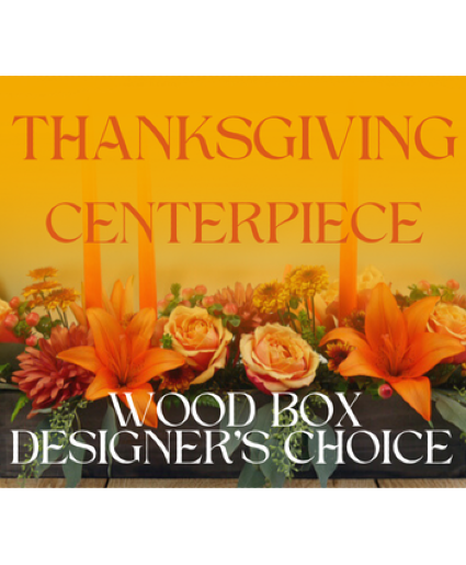 Wood Box Thanksgiving Centerpiece Designer's Choice