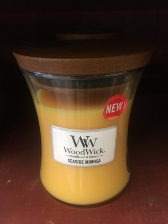 Wood Wick candle Seaside mimosa 