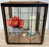 Wooden and Glass Lantern Display 