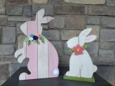 Wooden Bunnies Porch decoration