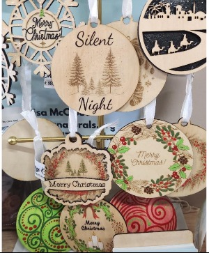 Wooden Christmas Ornament Rounds gifts