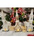 WOODEN CHURCHES WITH LIGHTS CHRISTMAS 