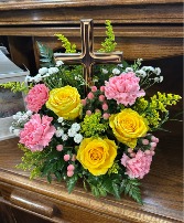 Wooden Cross Arrangment 