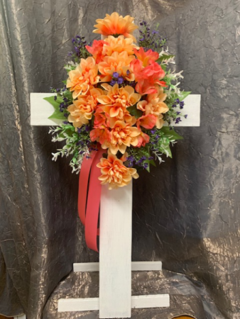 Wooden Cross Easel Silk