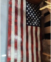 Wooden Flag  gift