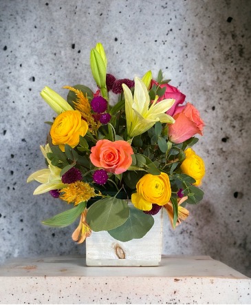 Wooden Flower Box  in Crossville, TN | Poppies Florist