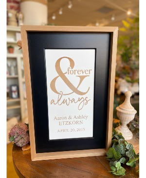 Wooden Framed Board  Personalized Gift