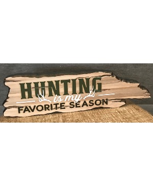 Wooden Hunting Block Giftware