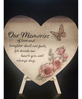 Wooden Memory Heart 