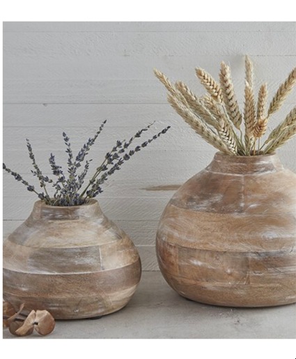 Wooden Vases