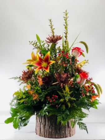 Woodland Autumnal Container Arrangement