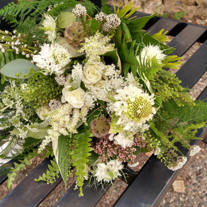 Woodland bride Bride bouquet in Alma, WI - ALMA BLOOMS