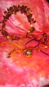 woodland fairy hair pieceand wand