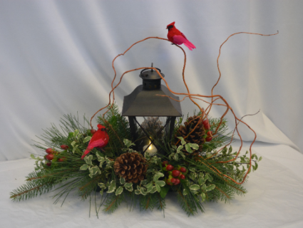WOODLAND GLOW CENTER PIECE Fresh Arrangement