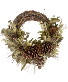 Woodland Pinecone Half Wreath 