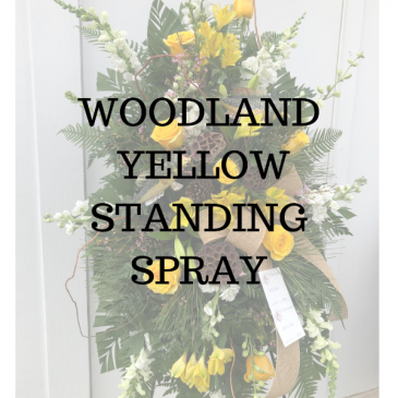 Woodland Yellow Standing Spray in Huntington, TX | LIZA'S GARDEN 