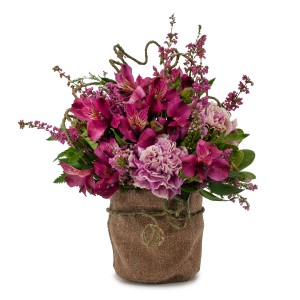 Woodsy Burlap Arrangement