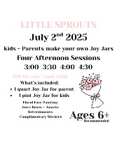 Workshop Wednesday Little Sprouts 3PM Class 