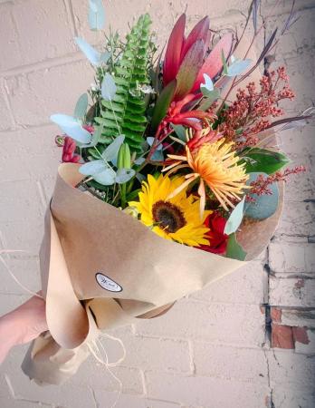 Wrapped Bouquet Fresh flower wrap bouquet