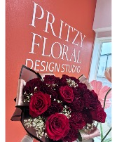 Wrapped Bouquet Valentines Rose Bouquet