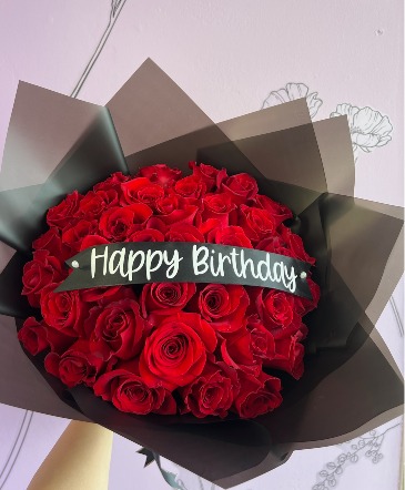Wrapped Red Roses  in Riverside, CA | The Flower Alley