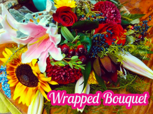 Wrapped Floral Bouquet Wrapped