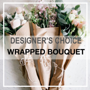 Wrapped Fresh-Cut Flowers  HAND TIED BOUQUET in Charlotte, NC | Plush Blooms of Charlotte