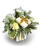 Wrapped In White Christmas Arrangement