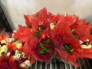 Wrapped Red Roses Bouquet((Pick Up Only)) One Dozen Long Stem Red