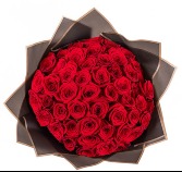 WRAPPED RED ROSES (NO BUTTERFLIES) 