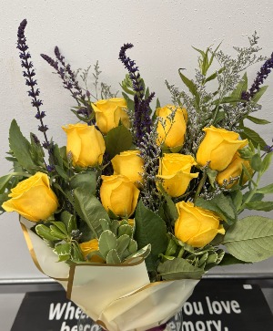 Wrapped Rose Bouquet Roses