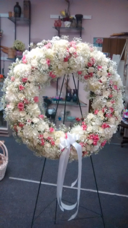 Wreath of Life Funeral Arrangement in Ambler, PA | Flowers By Veronica, Inc.