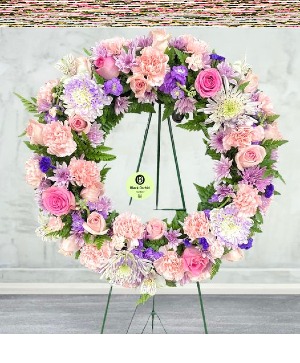 Wreath of love standing spray and wreaths