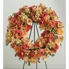 SS 23-Wreath of mixed flowers Flowers and colors may vary