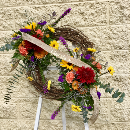 Wreath of Remembering Grapevine Wreath
