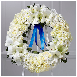 Wreath of Remembrance WE CAN MODIFY COLORS ACCORDINGLY  TO YOUR REQUEST 