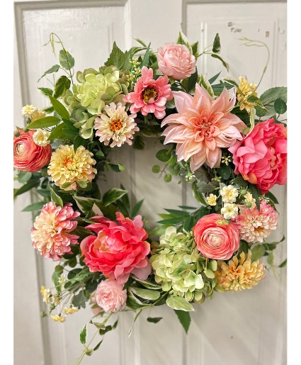 Wreath of Sherbert Wreath/ Silk