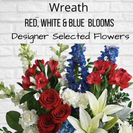Wreath-Red, White & Blue