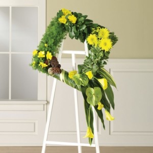 Wreathed in Love Funeral Arrangement