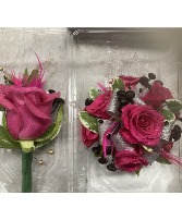 Wrist corsage and Boutonniere Corsage and Bout