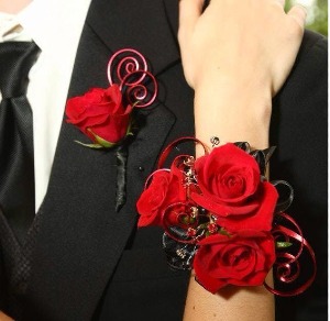 Wrist Corsage and Boutonniere Package 