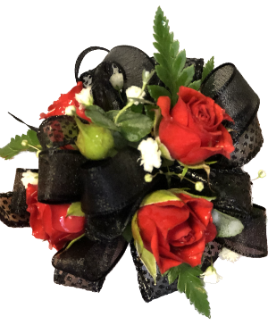 Wrist Corsage Choose ribbon, flower and bling colors!