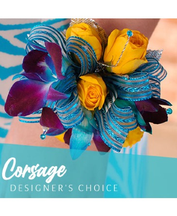Wrist Corsage Designer's Choice in Dushore, PA | Franklin's Small Town Flowers